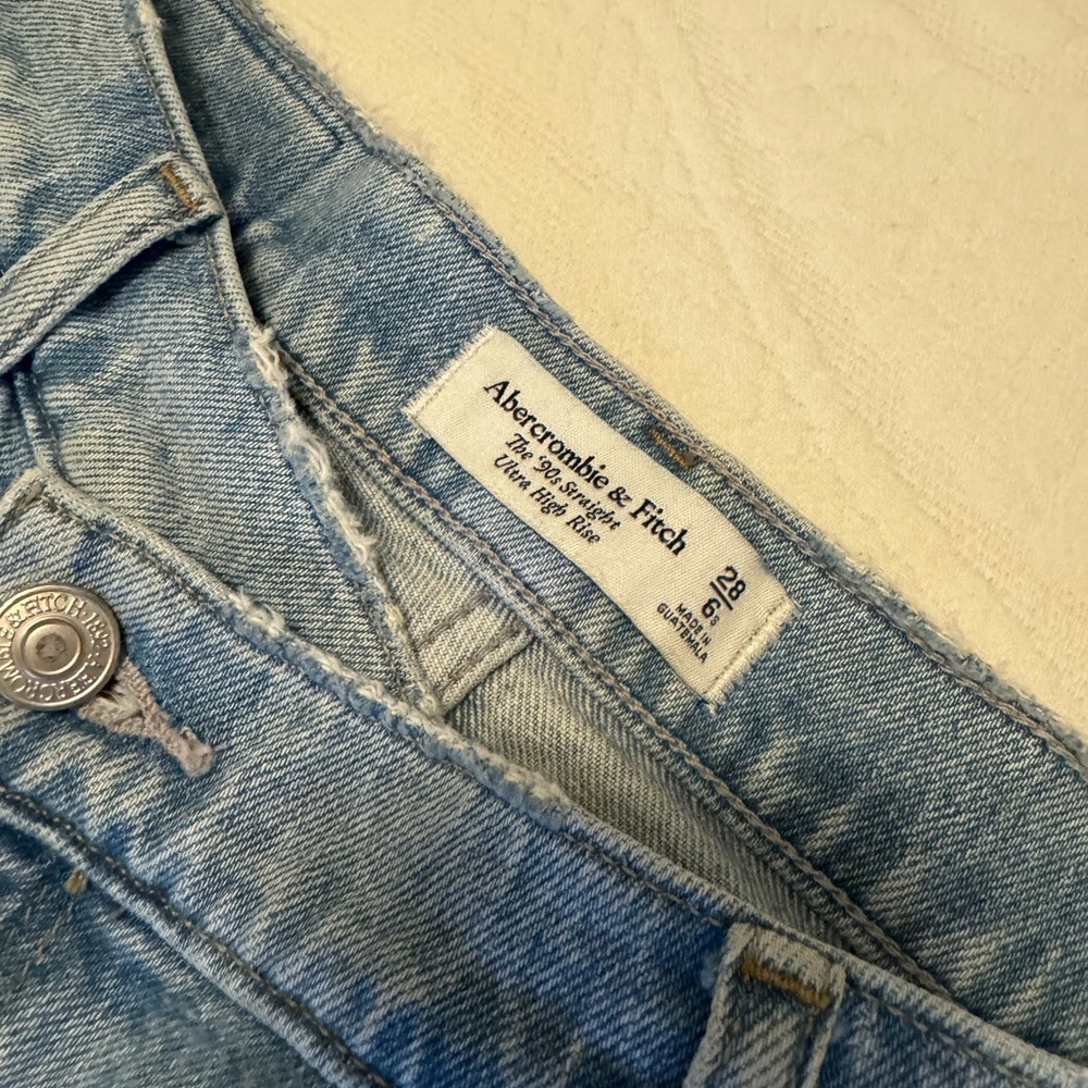 Abercrombie dad Jean shorts with crossover waist - Picture 4 of 4